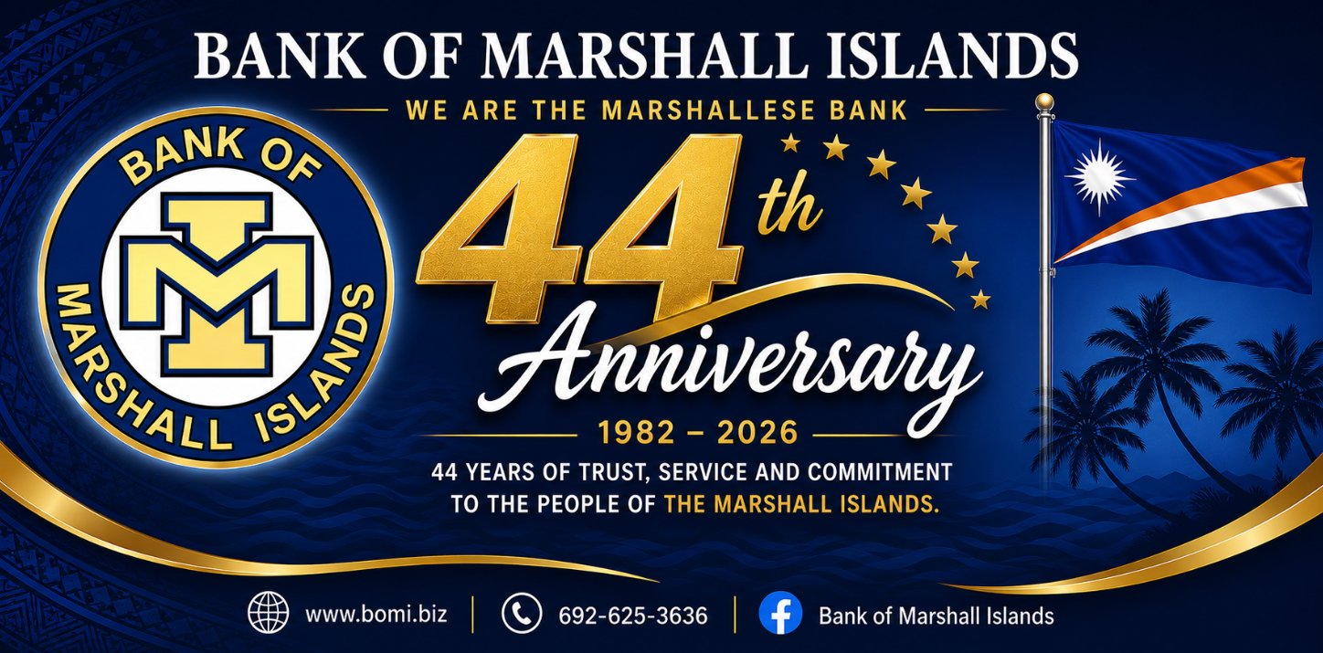 Bank of the Marshall Islands 44th Anniversary — 1982 to 2026